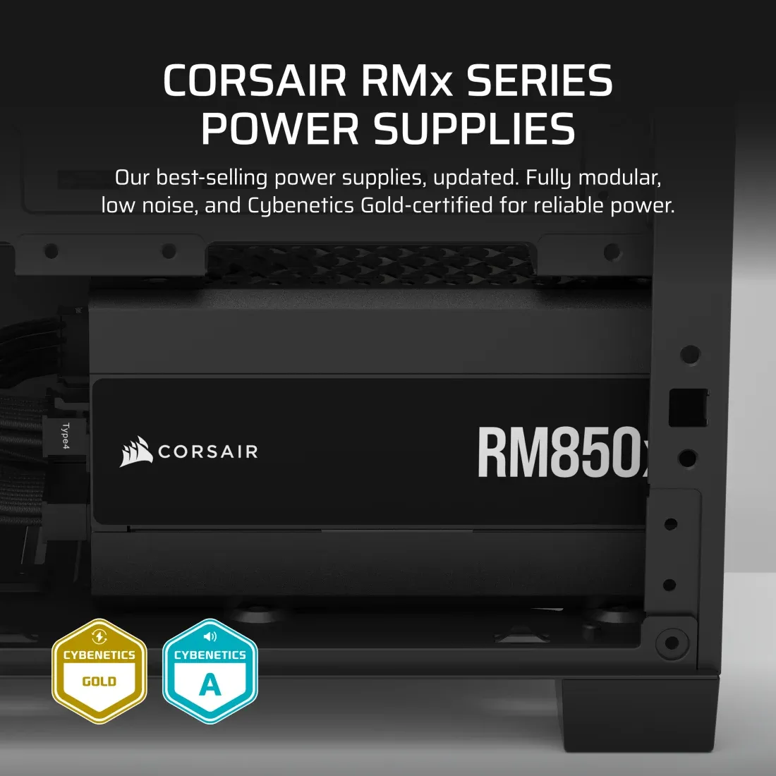Corsair RMx Series RM850x Fully Modular Desktop Power Supply view 3